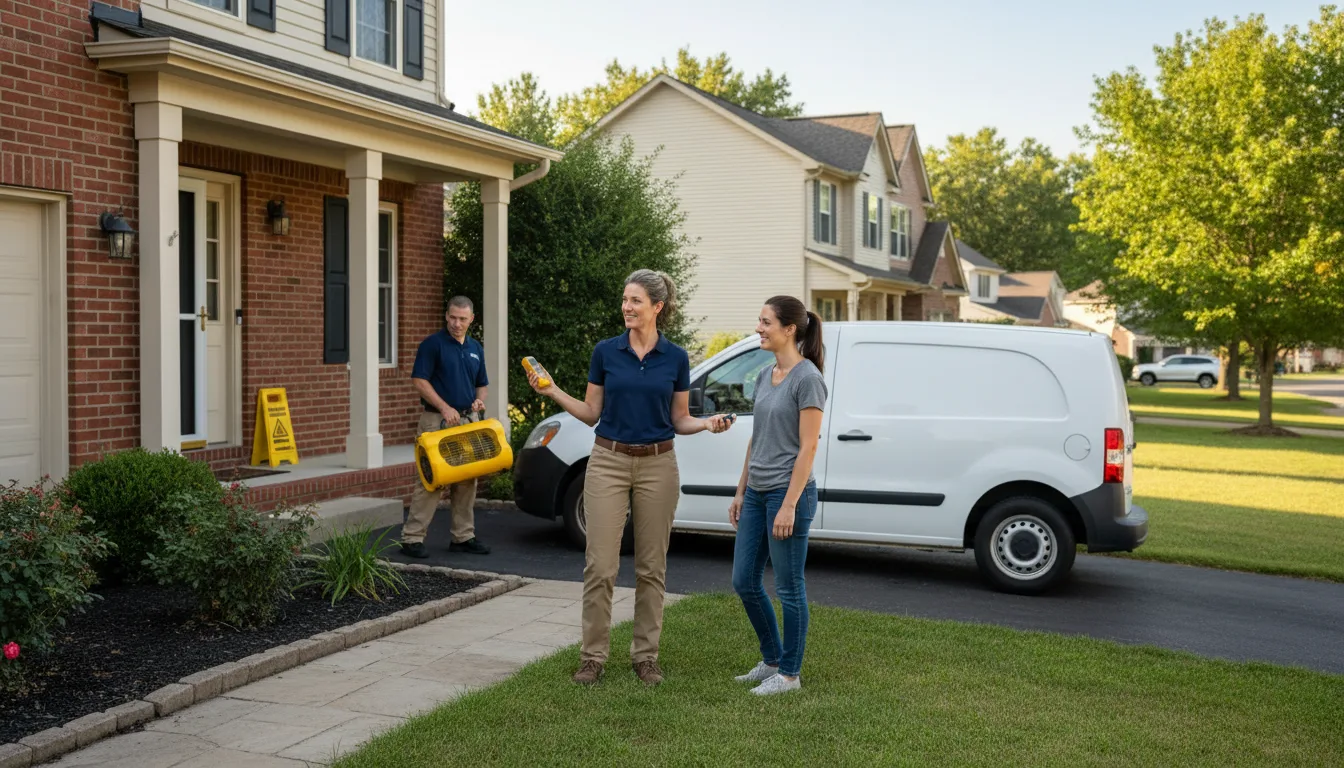 Water restoration image for Dehumidification And Cleanup Services in Beallsville, OH